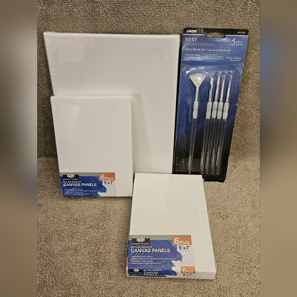 Artist Canvas & Brush Set, NWT